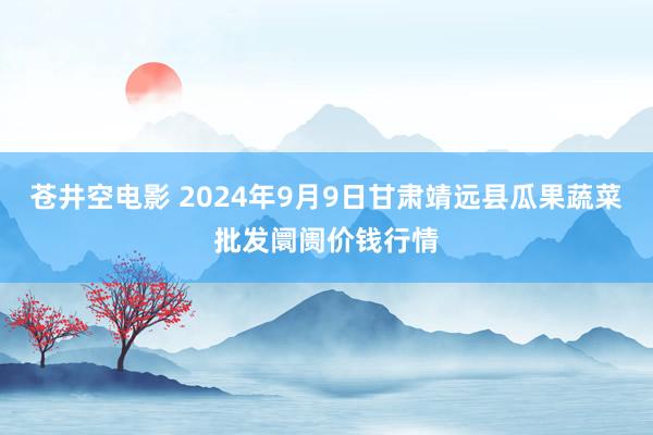 苍井空电影 2024年9月9日甘肃靖远县瓜果蔬菜批发阛阓价钱行情