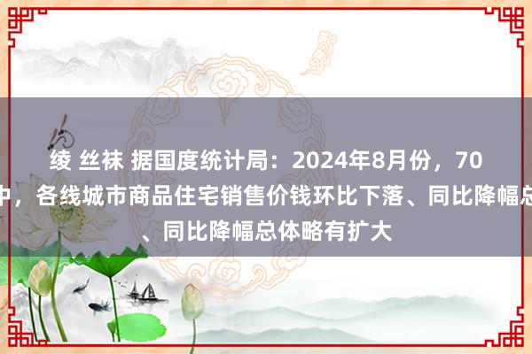 绫 丝袜 据国度统计局：2024年8月份，70个大中城市中，各线城市商品住宅销售价钱环比下落、同比降幅总体略有扩大