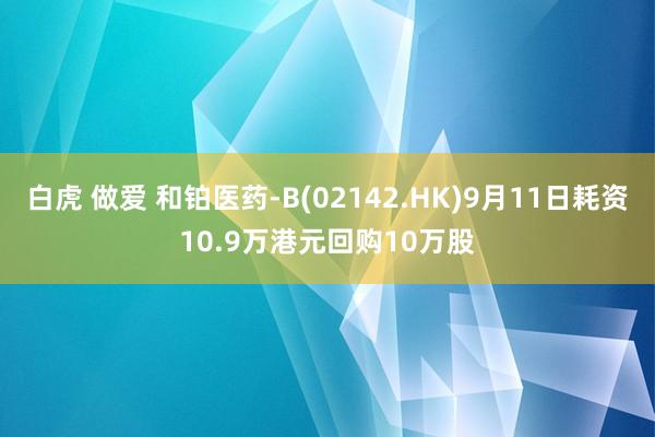 白虎 做爱 和铂医药-B(02142.HK)9月11日耗资10.9万港元回购10万股