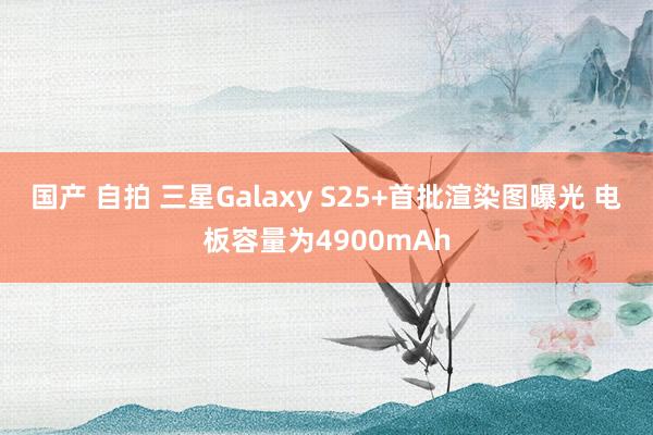 国产 自拍 三星Galaxy S25+首批渲染图曝光 电板容量为4900mAh