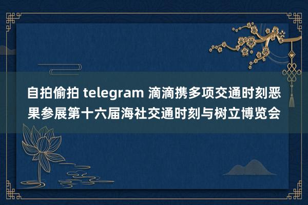 自拍偷拍 telegram 滴滴携多项交通时刻恶果参展第十六届海社交通时刻与树立博览会