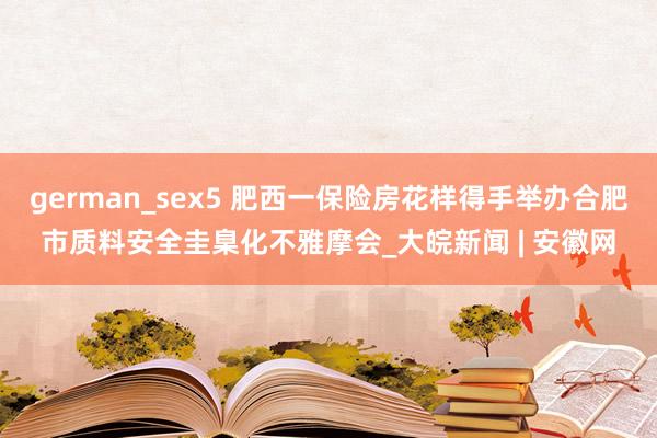 german_sex5 肥西一保险房花样得手举办合肥市质料安全圭臬化不雅摩会_大皖新闻 | 安徽网