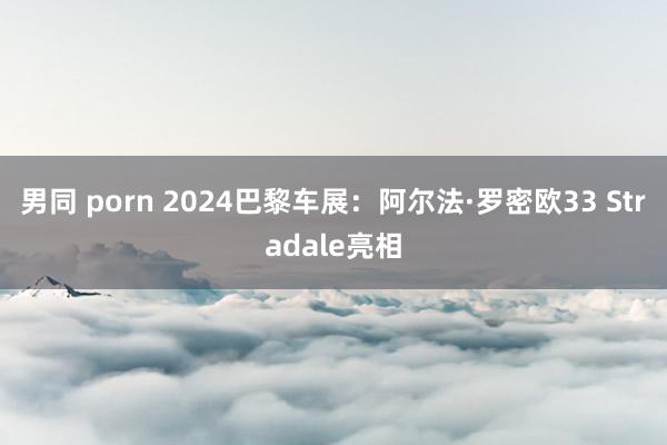 男同 porn 2024巴黎车展：阿尔法·罗密欧33 Stradale亮相