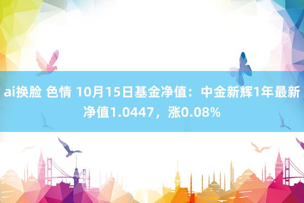 ai换脸 色情 10月15日基金净值：中金新辉1年最新净值1.0447，涨0.08%