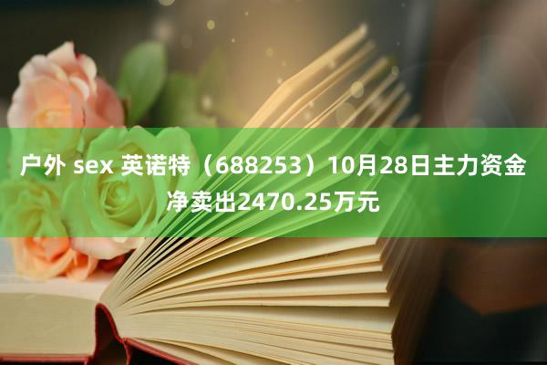 户外 sex 英诺特（688253）10月28日主力资金净卖出2470.25万元