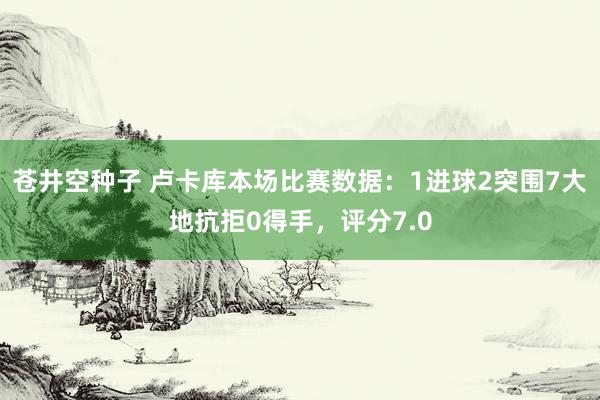 苍井空种子 卢卡库本场比赛数据：1进球2突围7大地抗拒0得手，评分7.0