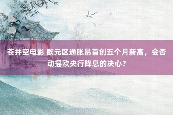 苍井空电影 欧元区通胀昂首创五个月新高，会否动摇欧央行降息的决心？